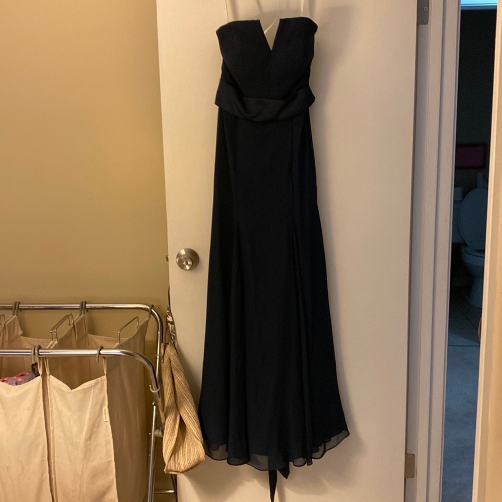 Azazzie bridesmaid dress navy blue